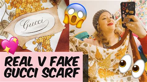 gucci scarf fake vs real|authentic gucci silk scarf.